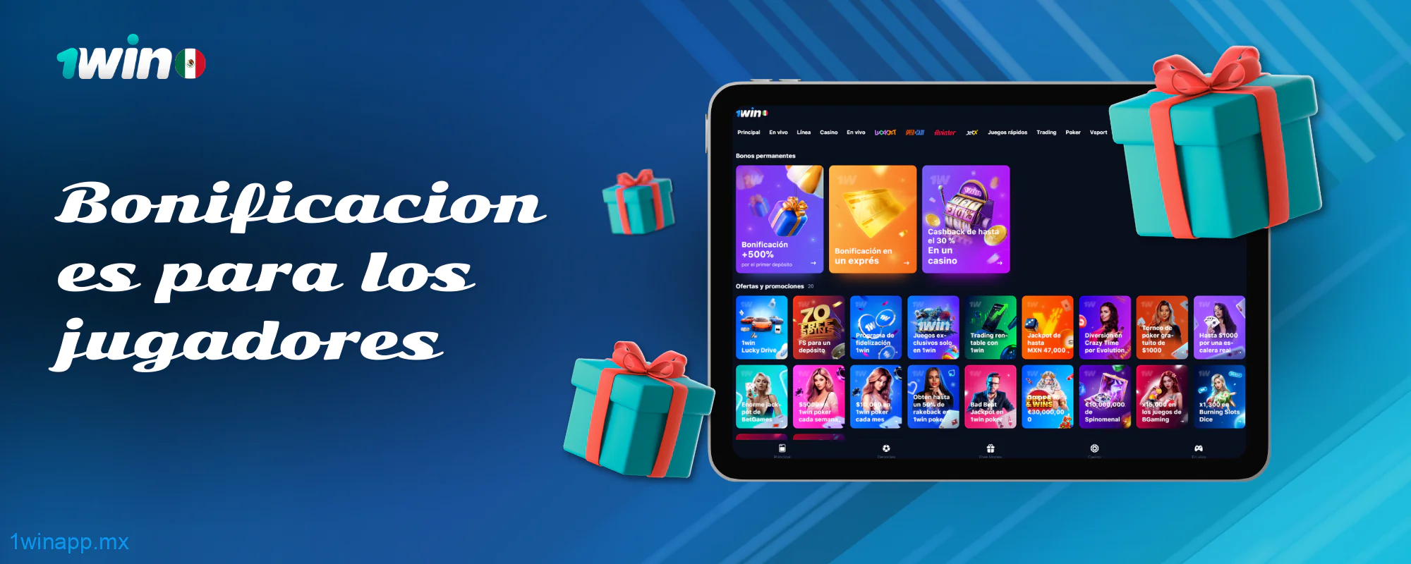 Los usuarios mexicanos registrados en 1Win disfrutan de numerosas bonificaciones y ofertas especiales